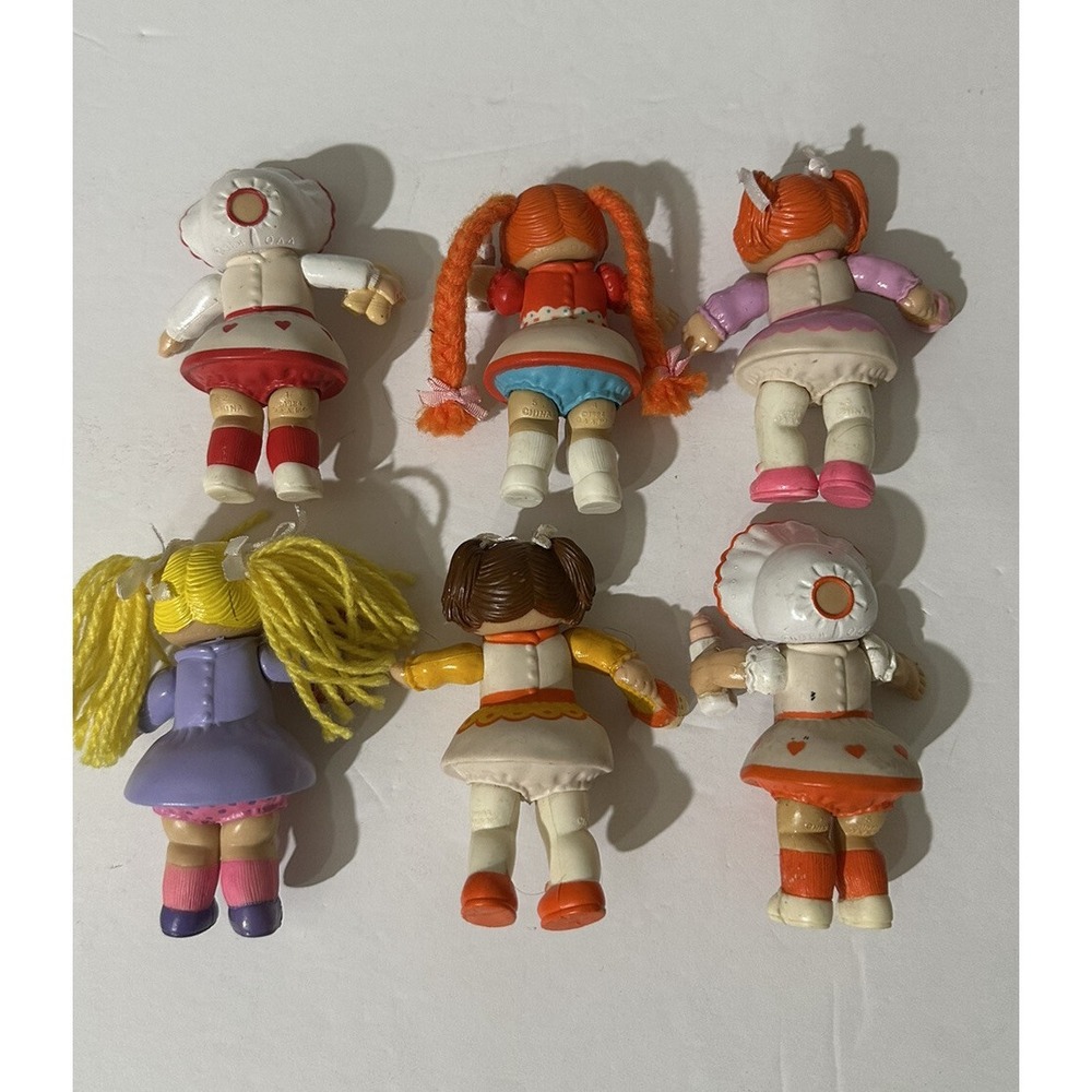 Vintage 1984 Cabbage Patch Kids Mini Dolls OOA Lot of 6 Rare 3" PVC - Picture 2 of 9